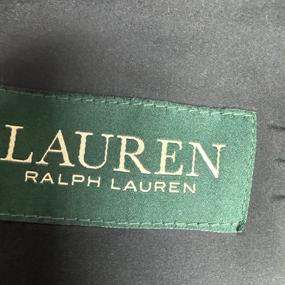 Lauren Ralph Lauren Mens Black Blazer 46L  Gold Buttons Wool Classic Office
